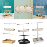3-Tier Jewelry Display Box Tray Ring Holder Organizer