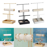 3-Tier Jewelry Display Box Tray Ring Holder Organizer