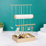 3-Tier Jewelry Display Box Tray Ring Holder Organizer
