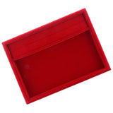 Red Velvet Jewelry Display Tray Box for Necklace and Bracelet