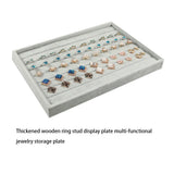Jewelry Display Tray Home Organizer Case Showcase Storage Holder Container