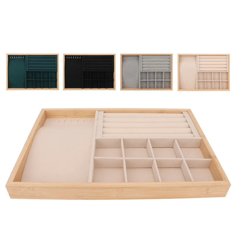 Jewelry Display Tray Triple Use Soft Touch