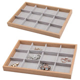 Jewelry Display Tray Pear Flower Ring Necklace Pendant Spacing