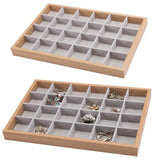Jewelry Display Tray Pear Flower Ring Necklace Pendant Spacing