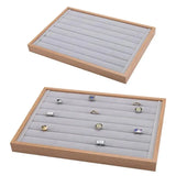 Jewelry Display Tray Pear Flower Ring Necklace Pendant Spacing
