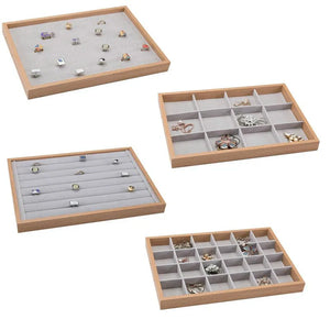 Jewelry Display Tray Pear Flower Ring Necklace Pendant Spacing