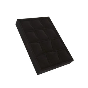 Flocking Cushion Jewelry Display Tray for Watches Rings Necklaces Earrings