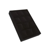 Flocking Cushion Jewelry Display Tray for Watches Rings Necklaces Earrings