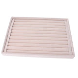 Velvet Jewelry Display Tray with Compartment