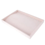 Velvet Jewelry Display Tray with Compartment