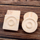 Wooden Jewelry Display Tray Bead Pendant Showcase Holder