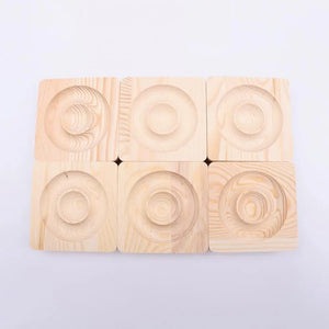 Wooden Jewelry Display Tray Bead Pendant Showcase Holder