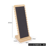 Wood Necklace Display Shelf 12 Slot Jewelry Holder