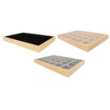 24 Grids Soft Jewelry Display Tray for Bracelets & Watches