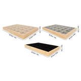 24 Grids Soft Jewelry Display Tray for Bracelets & Watches