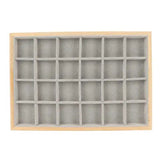 24 Grids Soft Jewelry Display Tray for Bracelets & Watches