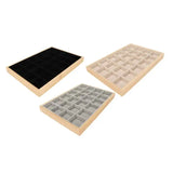 24 Grids Soft Jewelry Display Tray for Bracelets & Watches
