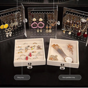 Jewelry Earring Holder Stand Drawer Organizer