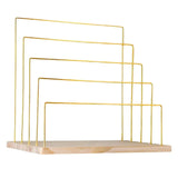 Earring Card Hanger Metal Wood Display Stand for Stud Earring