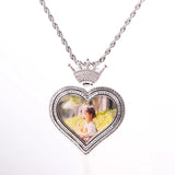 Double-layer Love Crown Head Pendant Zircon