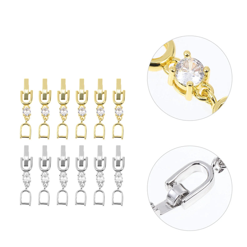 Jewelry Extension Chains Clasp Pendants Bracelet Accessories Fittings