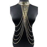 Sexy Collar Tassels Body Chain for Women Girls