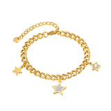 Stainless Steel Zircon Bracelet for Women