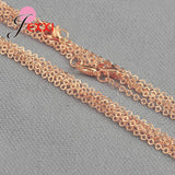 Rose & Silve O Shape Chain Necklace Chokers