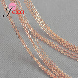 Rose & Silve O Shape Chain Necklace Chokers