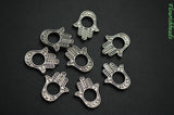 12x16mm Metal Alloy Hand Charms for Necklace or Bracelets Making