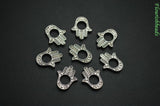 12x16mm Metal Alloy Hand Charms for Necklace or Bracelets Making