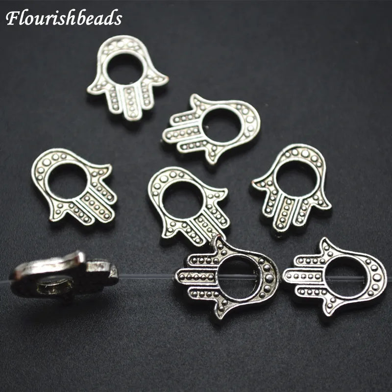 12x16mm Metal Alloy Hand Charms for Necklace or Bracelets Making