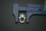 12x16mm Metal Alloy Hand Charms for Necklace or Bracelets Making