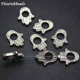 12x16mm Metal Alloy Hand Charms for Necklace or Bracelets Making