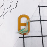 20pcs 46*38mm Hollow Out Geometry Dinosaur Resin Pendant