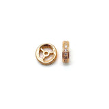 10mm CZ Spacer Beads for Necklaces Bracelet Making