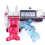 Acrylic Rabbit Necklace Pendant Charms Earring Toy DIY 50pcs