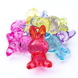 Acrylic Rabbit Necklace Pendant Charms Earring Toy DIY 50pcs