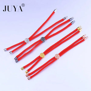 Life Tree Slider Bead Red String Woven Bracelet DIY Making