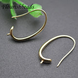 Nickel-Free Gold Plated Earrings Hooks 50pcs