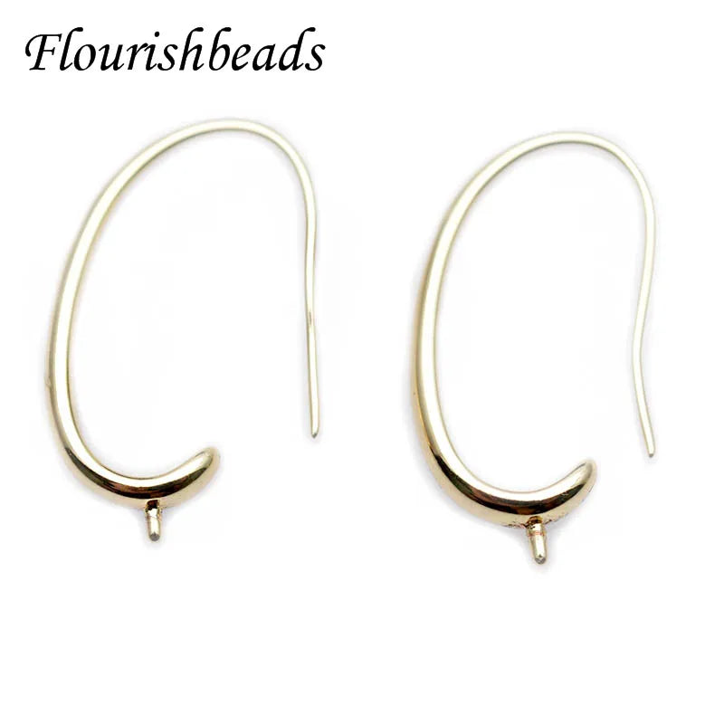 Nickel-Free Gold Plated Earrings Hooks 50pcs