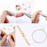Jewelry Findings Kit w/ Jump Rings Lobster Clasps Hooks Pliers Tweezers