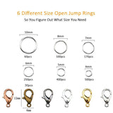 Jewelry Findings Kit w/ Jump Rings Lobster Clasps Hooks Pliers Tweezers