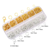 Jewelry Findings Kit w/ Jump Rings Lobster Clasps Hooks Pliers Tweezers