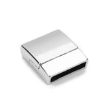 Leather Bracelet Clasp DIY Magnet Hook Rhodium Magnetic Clasp 15*3mm