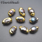 Gray Pearl Plated Loose Beads Necklace 10pcs/lot