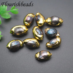 Gray Pearl Plated Loose Beads Necklace 10pcs/lot