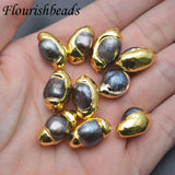 Gray Pearl Plated Loose Beads Necklace 10pcs/lot