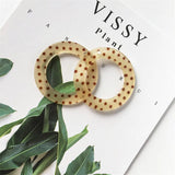Polka Dots Resin Pendant Charms for Girls Earring DIY
