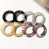 Polka Dots Resin Pendant Charms for Girls Earring DIY